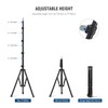 NEEWER 71"/180cm Portable Light Stand, Adjustable Metal Camera Tripod Reverse