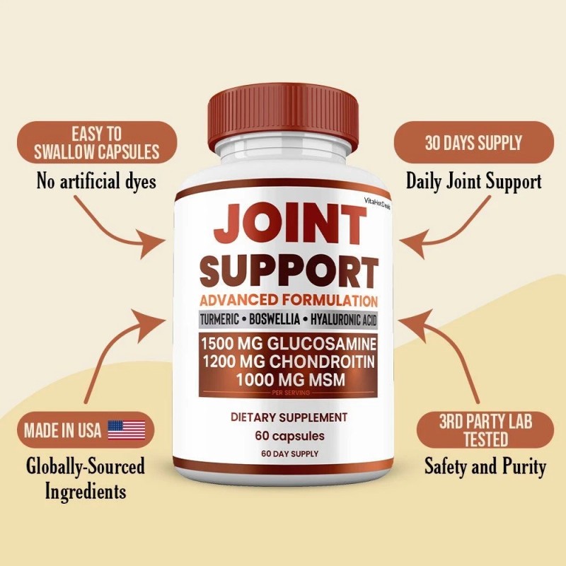 Joint Support Capsules, Max Strength, Joint Support Supplement (1 pack)