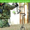 OJP 2 Pcs Ground Bow Holder, Rustproof Hunting Compound Bow