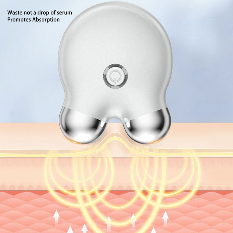 Micro Current Face Massager Dual Roller Lifting Skin Care Sculpt