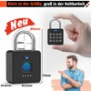 Anweller Fingerprint Lock Padlock Fingerprint with App, Lock with Fingerprint