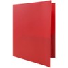 JAM PAPER Plastic 2 Pocket POP Folders - Durable School
