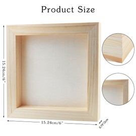 FSWCCK 10 Pack 6 x 6 inch Wood Panel Boards, Unfinished Wood Canvas Panels for Crafts, Painting Canvas, DIY Art Projects, Pouring, Arts Use with Oils, Acrylics