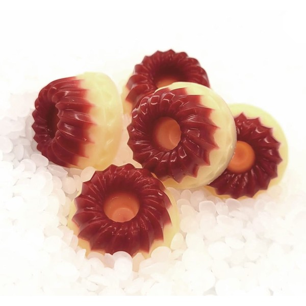 Duftmelt Kiba, Banana Meets Cherry, Set of 5 Scented Wax Scented Candles