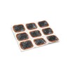 Hihaha 9pcs Rubber Square Type Bike Bicycle Tire Puncture Repair