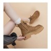 Botas Martin Retro Con Suela Gruesa A Media Pantorrilla Para