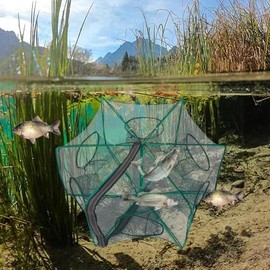 Trampas para peces para pescar,Redes para pescar | Red de pesca plegable