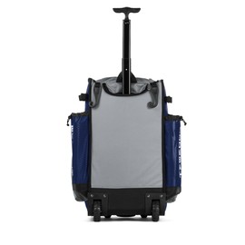Boombah Rolling Superpack Baseball/Softball Gear Bag - 23-1/2" x 13-1/2" x 9-1/2" - BRSP2C23 Royal/Gray - Telescopic Handle - Holds 4 Bats - Wheeled Version
