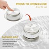 Brushed Nickel Bathtub Drain Stopper and Overflow Kit, Solid Brass