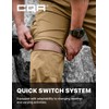 CQR Men's Convertible Cargo Tactical Pants, Water Resistant Outdoor Hiking