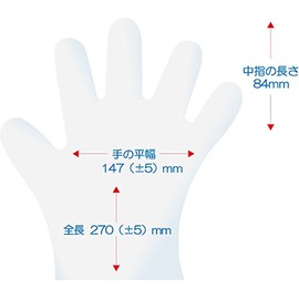リーダー ポリエチレングローブ S-Mサイズ 100枚入