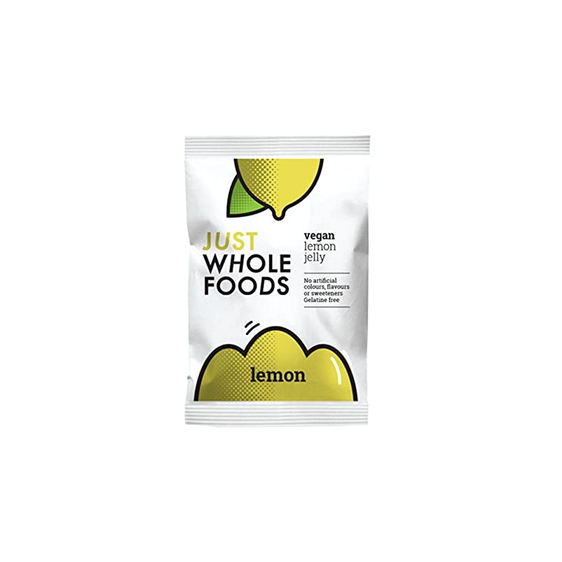 3 x Just Wholefoods Natural Lemon Real Fruit Flavoured Jelly