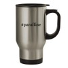 #paraffine - 14oz Stainless Steel Travel Mug, Silver