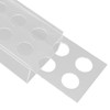 Clear Acrylic Flower Vase Multi Holes Elegant Decorative Long Rectangle