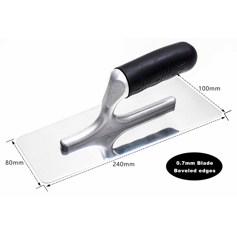 Venetian Plaster Finishing Trowel Set 3 PC Polished Stainless Steel