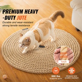 Happybuy Gym Climbing Rope, 1" Diameter 50 ft Length, Fitness Training Rope for Adults, Great for Gym, Climbing and Home Exercises