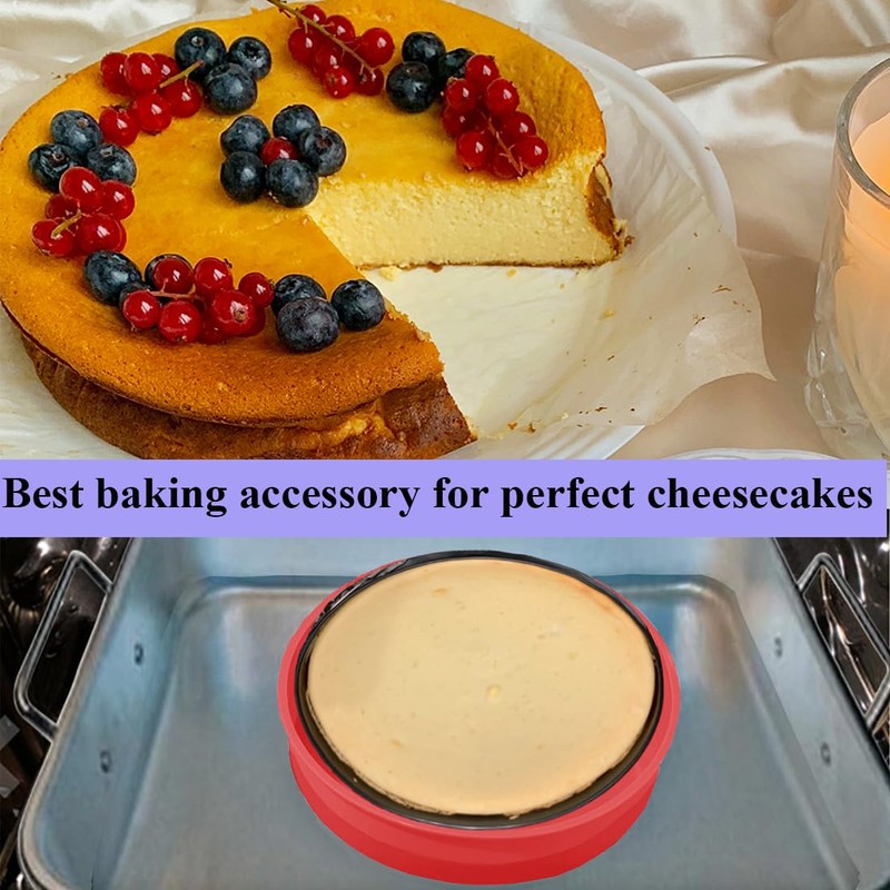 GBYAN Silicone Springform Cheesecake Pan Protector for 9'',9.5'' Round Springform