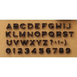 Press In Letters And Numbers Stone Concrete Stamps - Uppercase Classic Typeface