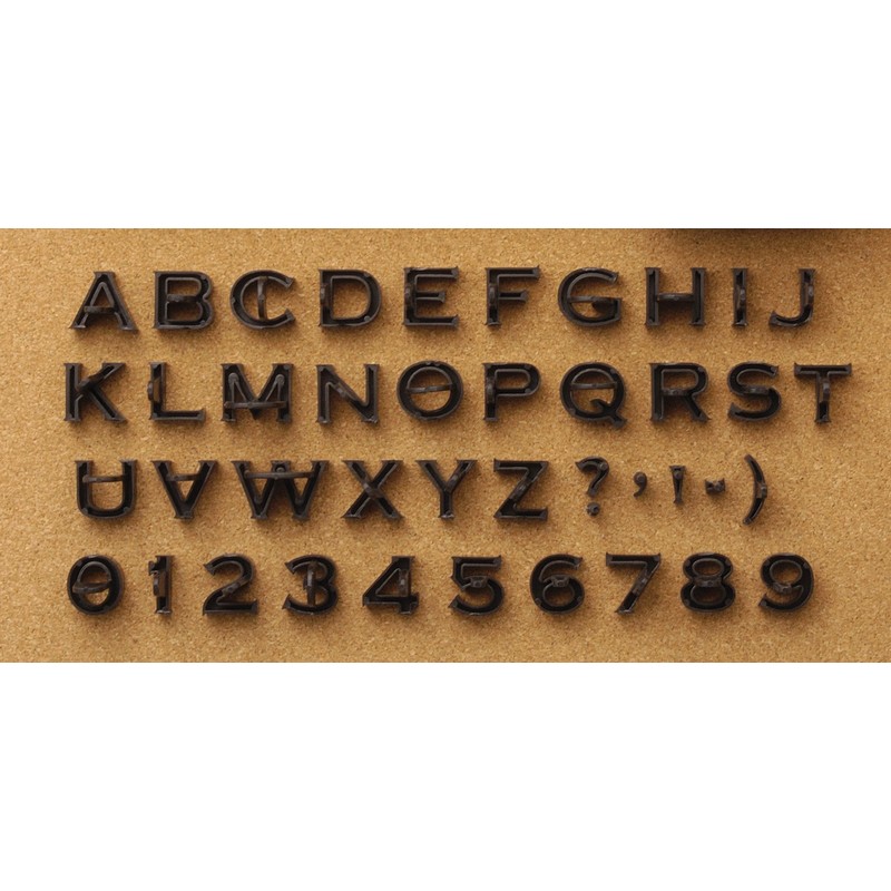 Press In Letters And Numbers Stone Concrete Stamps - Uppercase