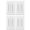 TOPGREENER Wall Countdown Timer Switch, 1-5-10-30-45 min, 1-2-4 Hour, Light