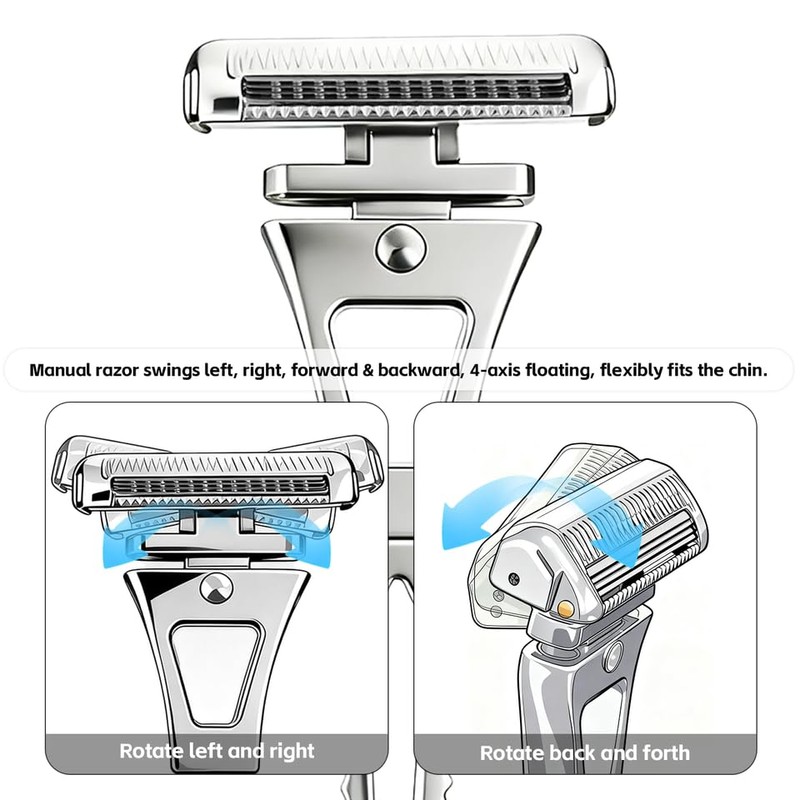 Silver Premium Men's Razor,Men's premium gift