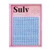 SULV Gradient Light Blue False Eyelashes Clusters 144Pcs D Curl