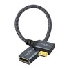 Twozoh 90 Left Angle Mini HDMI to HDMI Adapter Cable