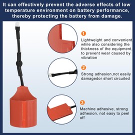 7102 Oil Heater Kit，Oil Warmer Kit for Generator（Orange） Compatible with 9KW - 22KW Air Cooled Standby Suitable for Outdoor Generator Cold Protection Kit