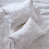 palassio Striped White 100% Cotton Quilt King Size Bedding Sets,