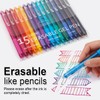 Vanstek 15 Colors Retractable Erasable Gel Pens Clicker, Fine Point(0.7),