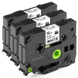 ESMOnline 3 Compatible Label Tape 12 mm Replacement for Brother Ptouch TZe-231 TZe231 TZ-231 TZ231 Tape for Labelling Device PT-P950NW 1010 H105 1000 1005 1280 P900 D400 D600 D800W D200 Cube