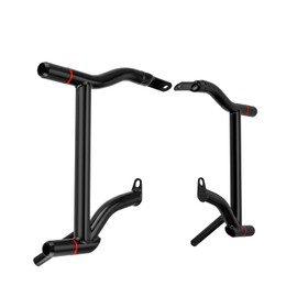 Mofun Touring SaddleBag Guard Compatible with Harley, Rear Crash Bar Fit Road King Street Glide Road Electra Glide 1997-2008, Gloss Black