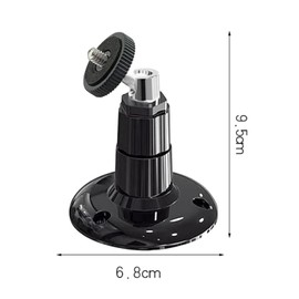 Lyfengdeam 2 Pack Wall Mount Compatible with Wyze Cam Pan V3 & Wyze Cam V4/V3 & Wyze Cam Outdoor/Indoor, 360 Degree Swivel Adjustable Bracket for Wyze Cam and Other Camera with Same Interface (Black)