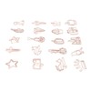 100Pcs Paper Clips Cute Look Note Clip Marking Document Organizing