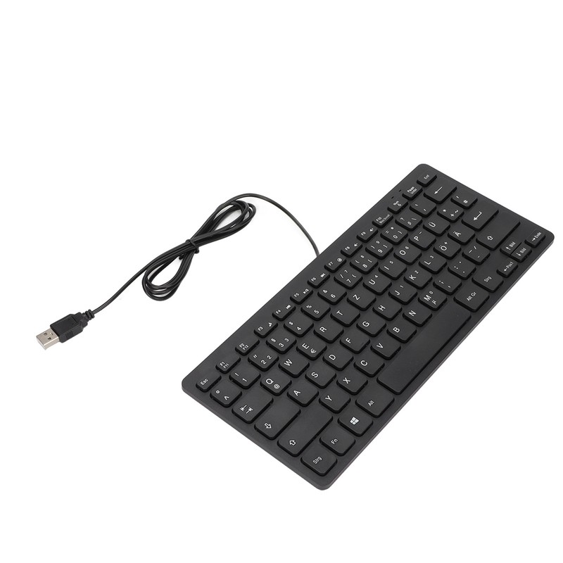 Keyboard 78 Key Mute Ultra Thin Wired Mini USB Interface