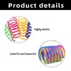 Pack of 40 Spiral Cat Toy, Colourful Spiral Toy Set,