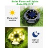 Biling Solar Ground Lights Uplight Sidelight, 12 Packs Bright Solar