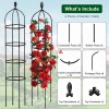 iMountek 2 Pack Garden Obelisk Trellis for Climbing Plants 5.9Ft