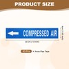 sourcing map Self-Stick "COMPRESSED AIR" Sticker Pipe Flow Arrow Marker