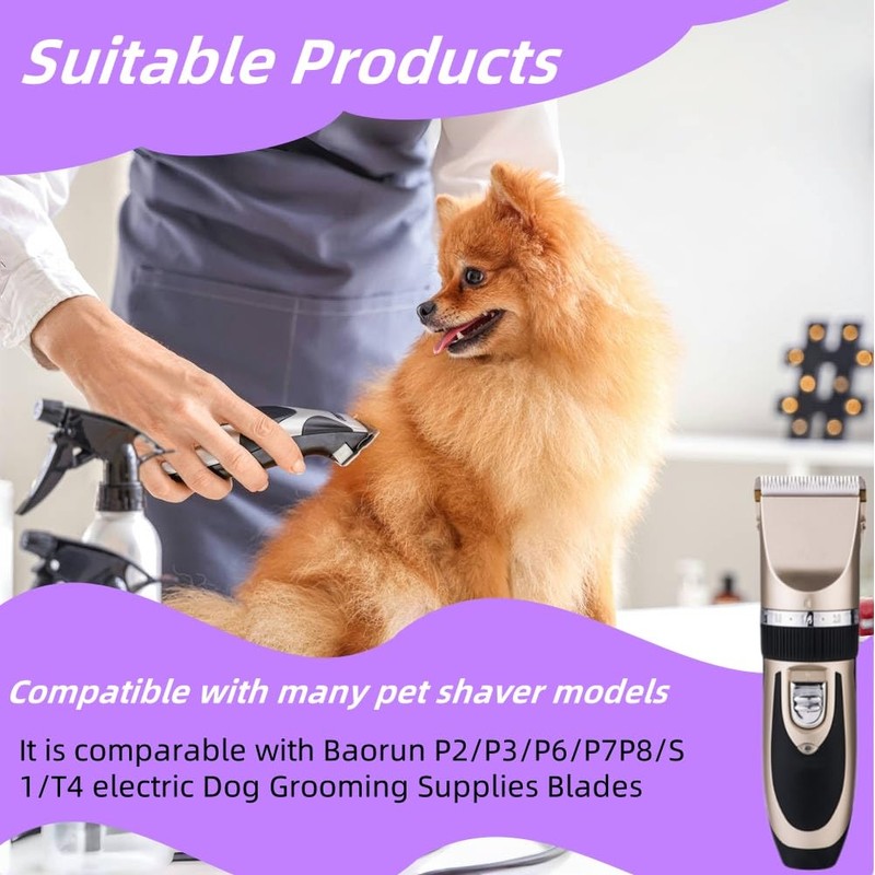 PetPhindU Dog Hair Clipper Blade Professional Pet Clippers Replacement Blades