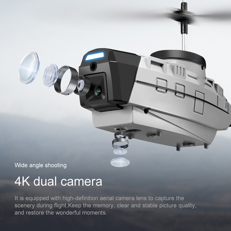RC Helicopter Drone 4K Professional Six Axle HD Camera Gesture