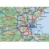 Physical State Map of Massachusetts - 23.3 x 16.5 Inches