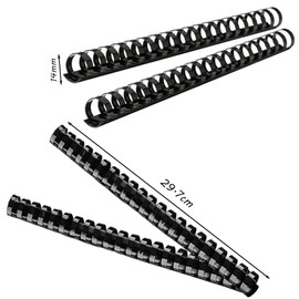 Hazrcvr Spiral Binding Combs Pack of 20 Plastic Binding Combs 14 mm Plastic Spiral Binding Device Binding Combs Plastic Binding Set Binding Spines for Plastic Binding 21 Rings