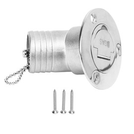 Boat Deck Filler 45° 316 Stainless Steel 38mm Flip Fill Cover with Keyless Cap for Marine Yacht GAS
