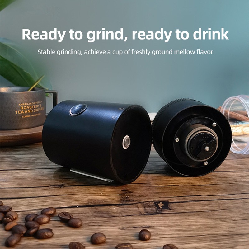 Portable Electric Burr Coffee Grinder Ceramic Blade Burr Grinder USB
