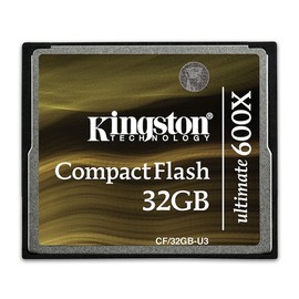 Kingston CF/32GB-U3 Ultimate 32 GB 600X Compact Flash Card, Brown