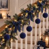 Velvet Christmas Balls Bulk Shatterproof Plastic Christmas Tree Decorations for