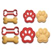 Dog Bone & Paw Print Cookie Cutter Set - 3"