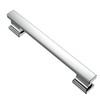 Alzassbg 10 Pack Polished Chrome Cabinet Pulls, 5 Inch(128mm) Hole