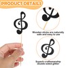 JJUNW JJUNW 30Pcs Music Notes Cupcake Toppers, Music Notes Party